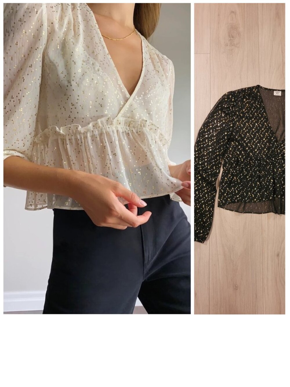 SUNDAY BEST | Aritzia Jinx Blouse Babydoll Top | Sz. XS